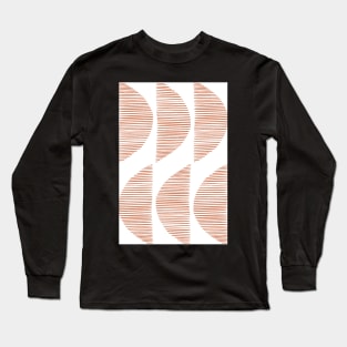 Earthy geometric shapes pattern Long Sleeve T-Shirt